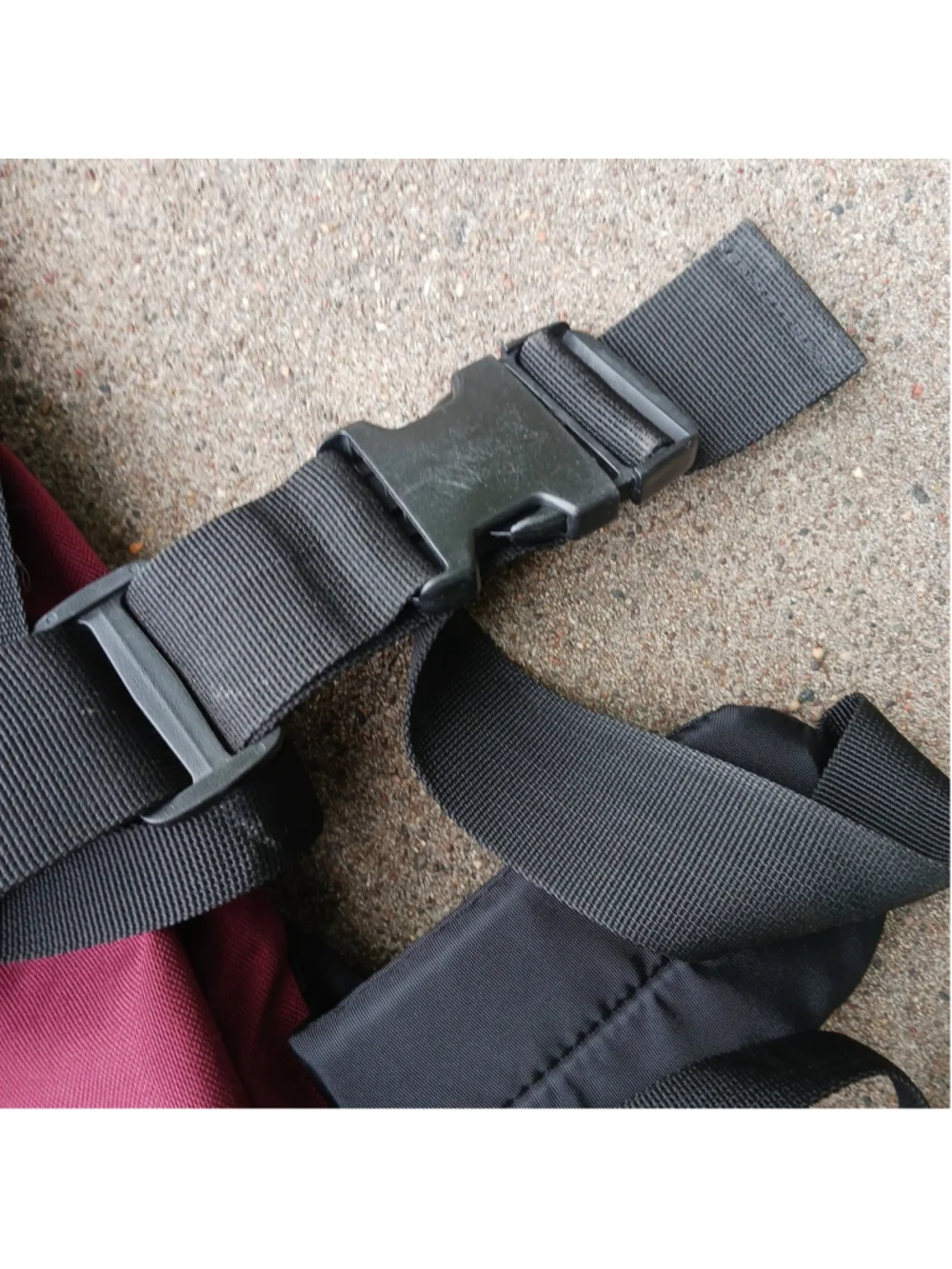 Vintage Greatland Outdoor Maroon Hiking Backpack Waist Strap